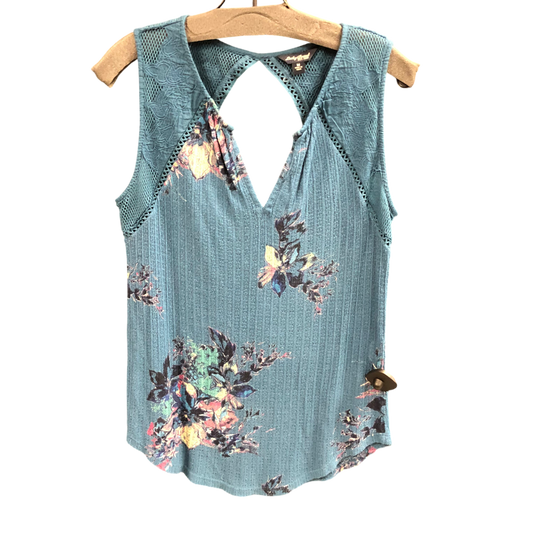 Top Sleeveless By Lucky Brand In Blue, Size: M