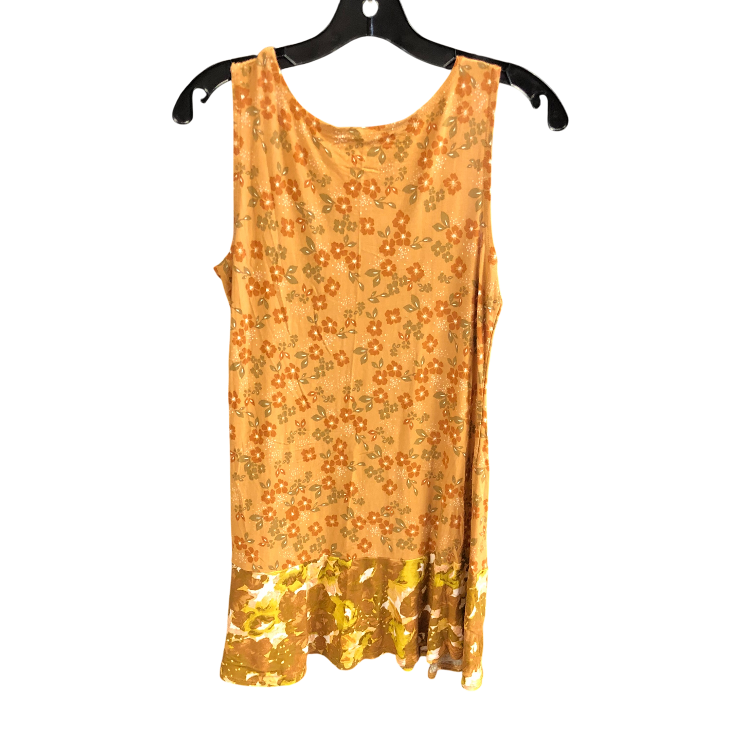 Top Sleeveless By Logo In Yellow, Size: S