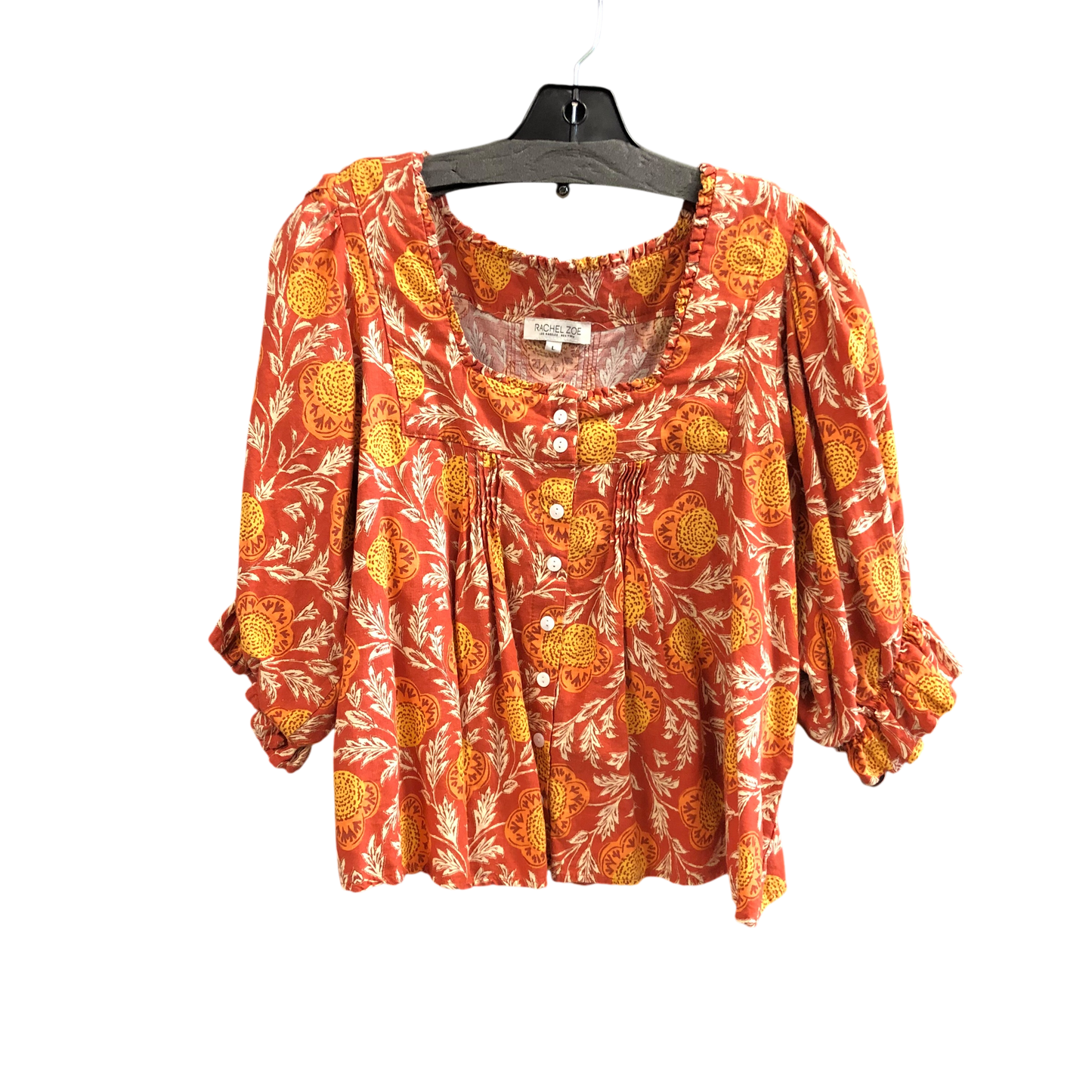 Top Short Sleeve Designer By Rachel Zoe In Orange, Size: L