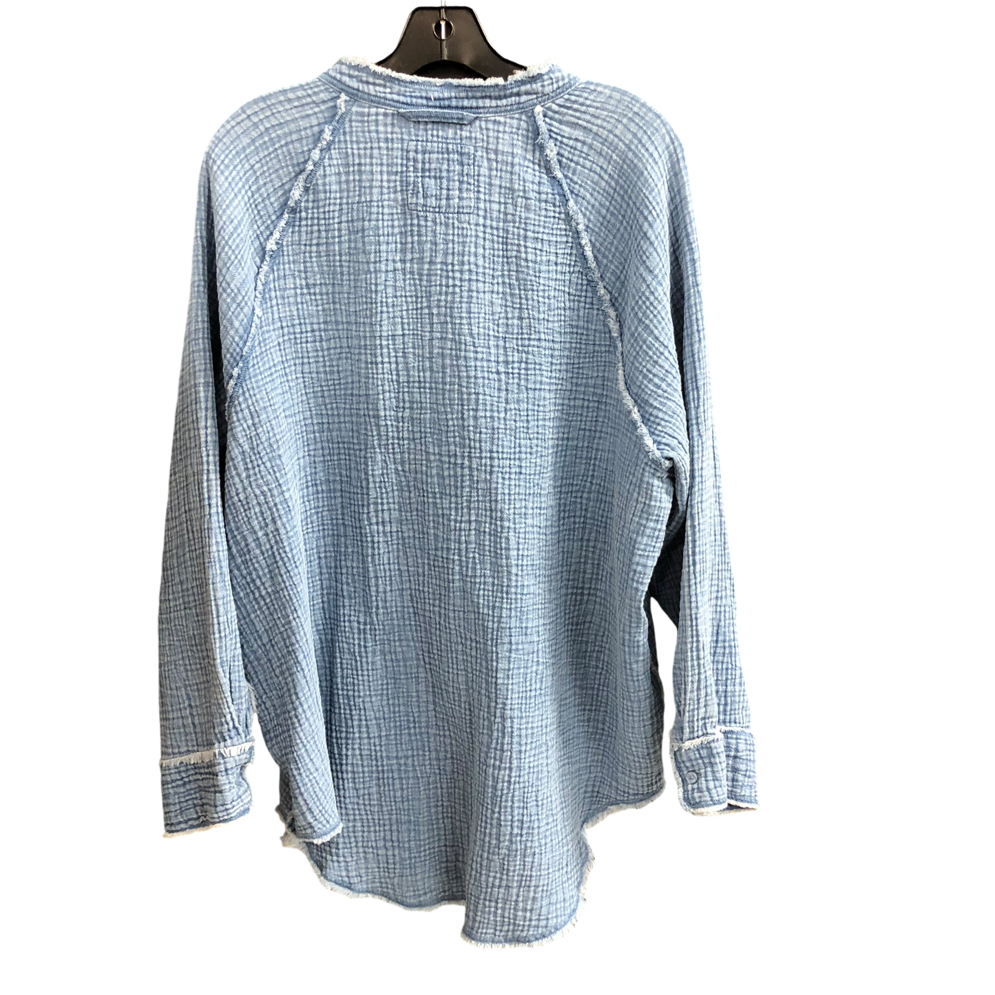 Top Long Sleeve By Aerie In Blue, Size: S