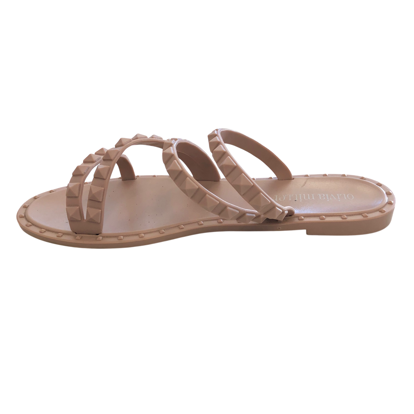 Sandals Flats By Olivia Miller In Beige, Size: 6