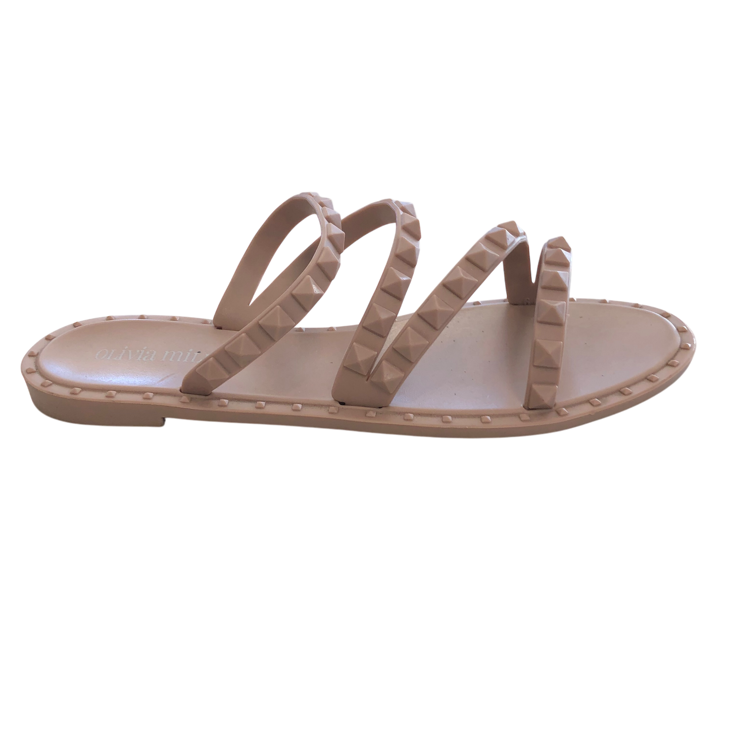 Sandals Flats By Olivia Miller In Beige, Size: 6