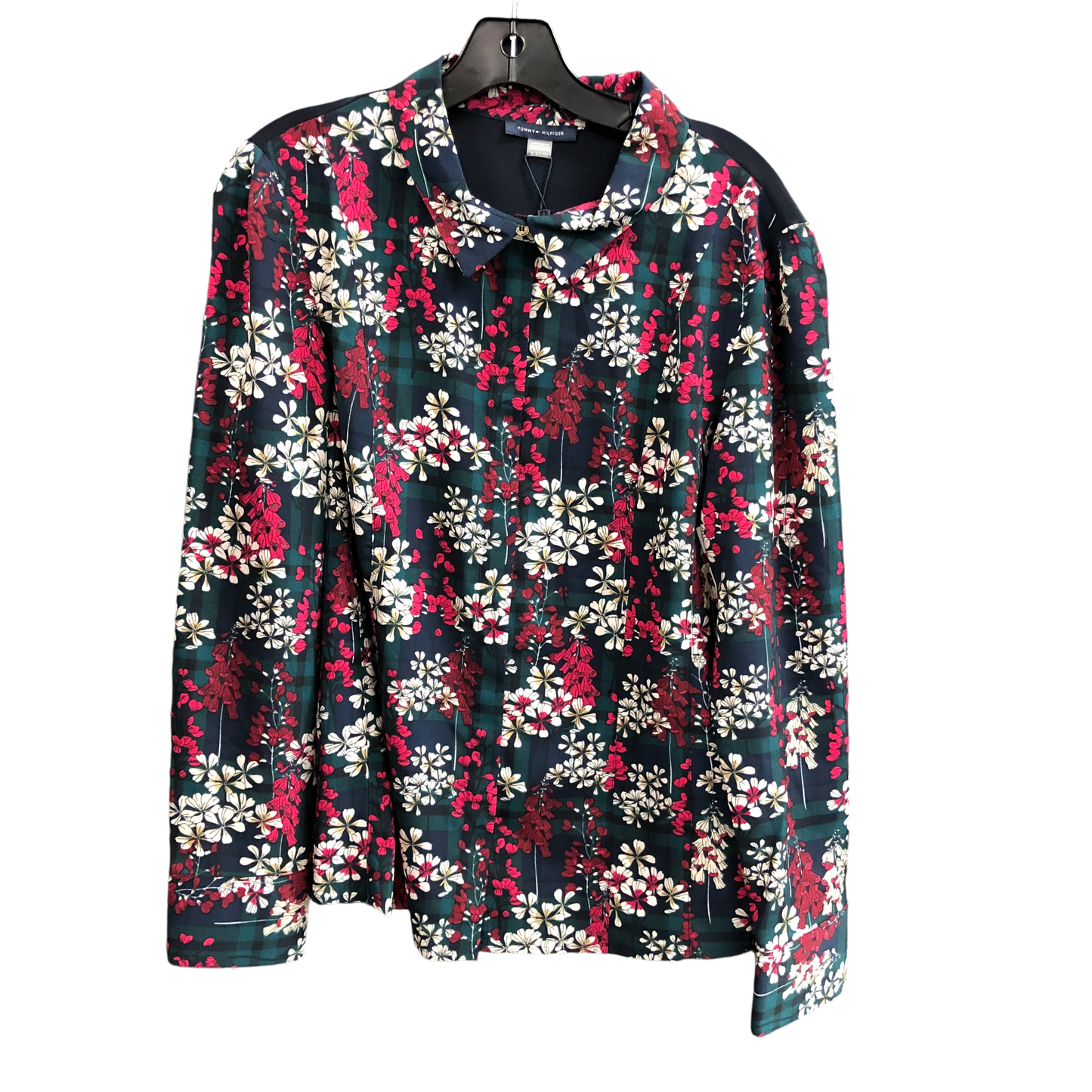 Top Long Sleeve By Tommy Hilfiger In Floral Print, Size: Xl