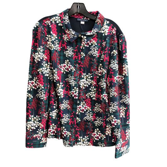 Top Long Sleeve By Tommy Hilfiger In Floral Print, Size: Xl