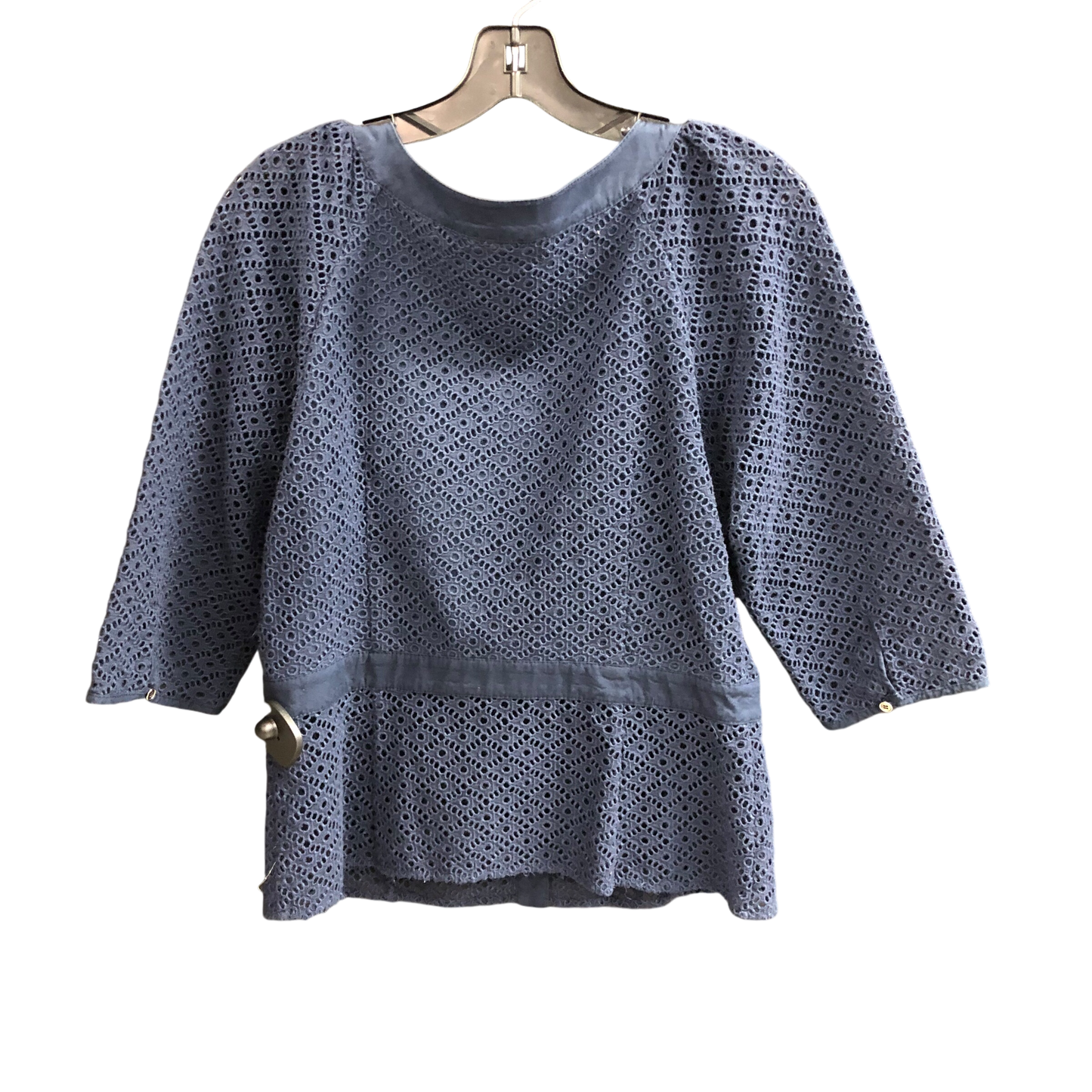 Top 3/4 Sleeve By Catherine Malandrino In Blue, Size: 12