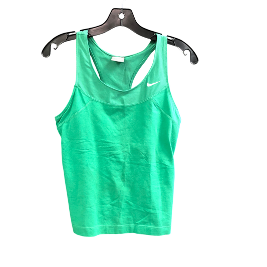 Athletic Tank Top By Nike In Green, Size: M