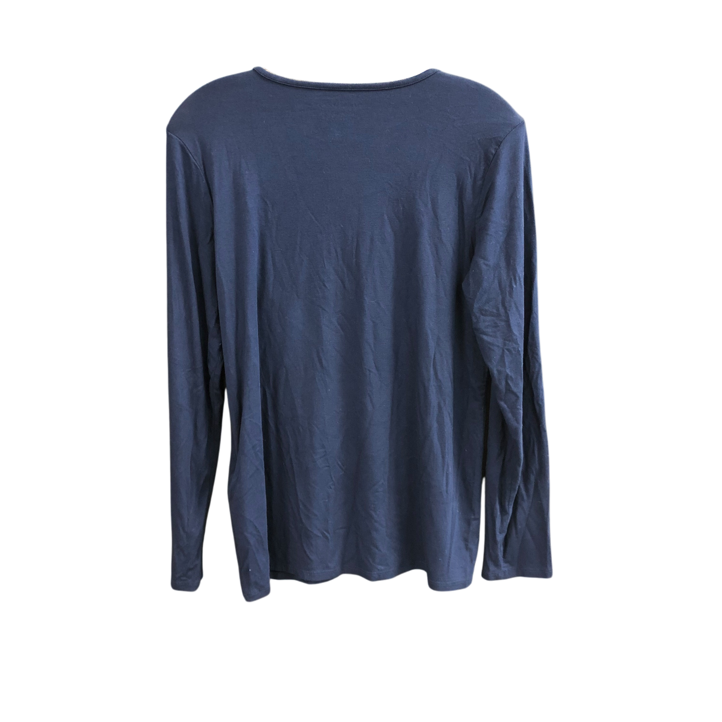 Top Long Sleeve Basic By Chicos In Blue, Size: M