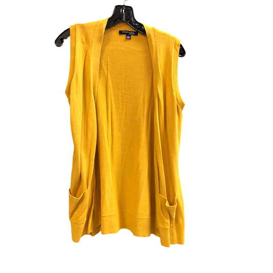 Sweater Short Sleeve By Chadwicks In Mustard, Size: S