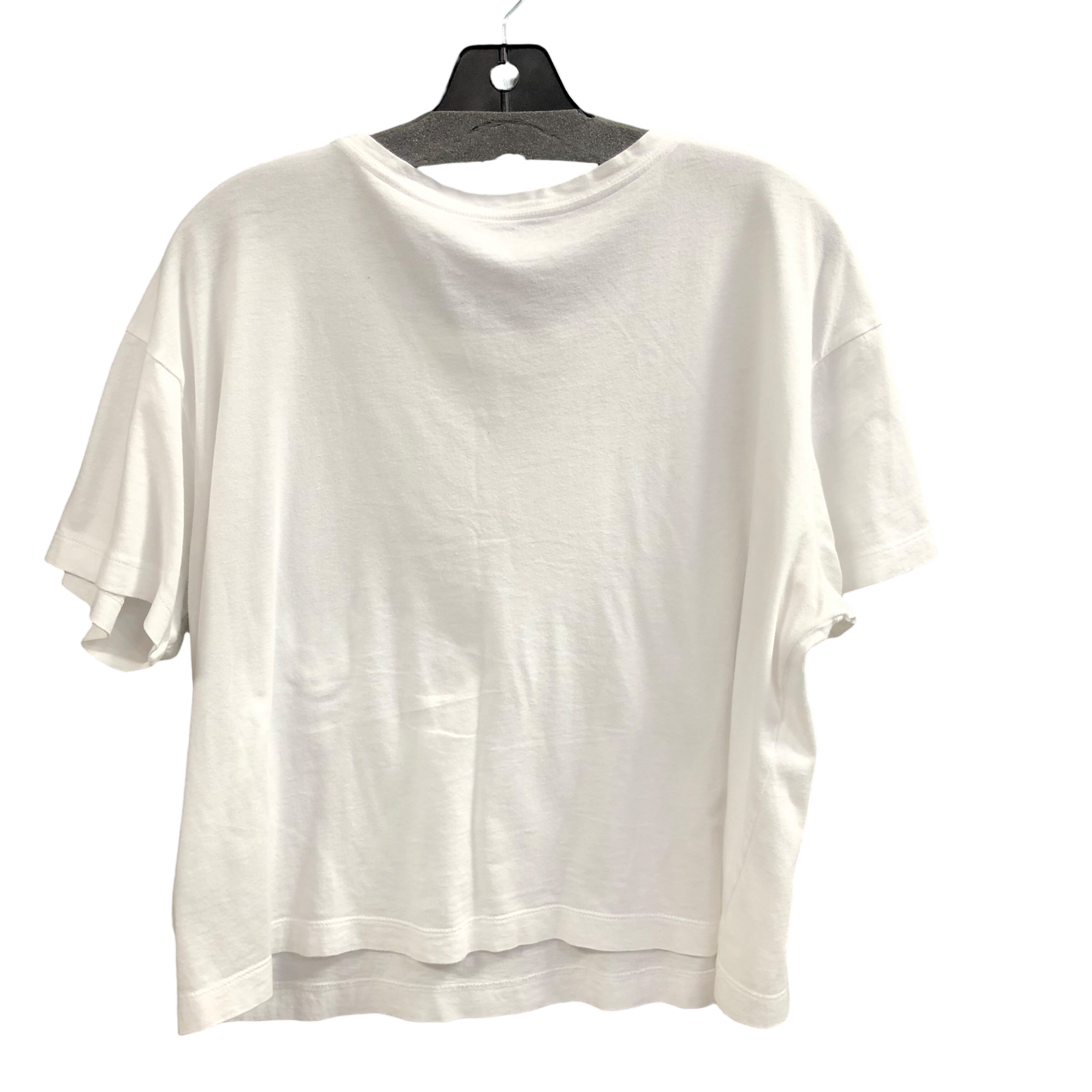 Top Short Sleeve By Calvin Klein In Black & White, Size: L