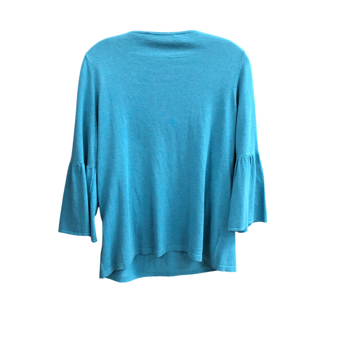 Top 3/4 Sleeve By Loft In Teal, Size: M