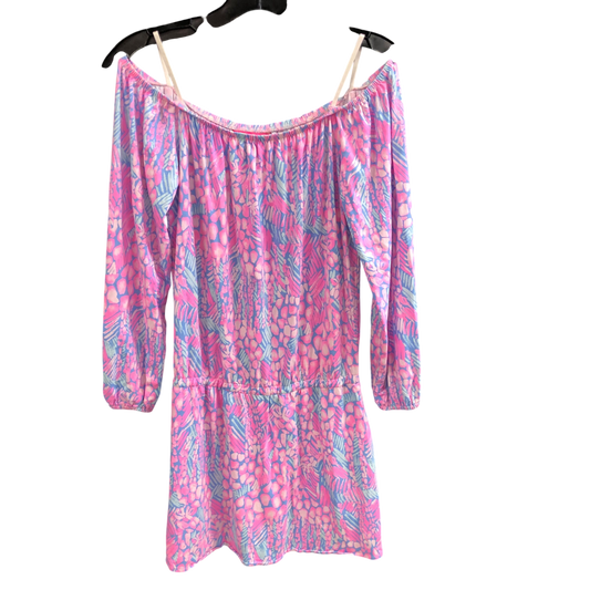 ROMPER DESIGNER BLUE & PINK BY LILLY PULITZER SIZE: XS