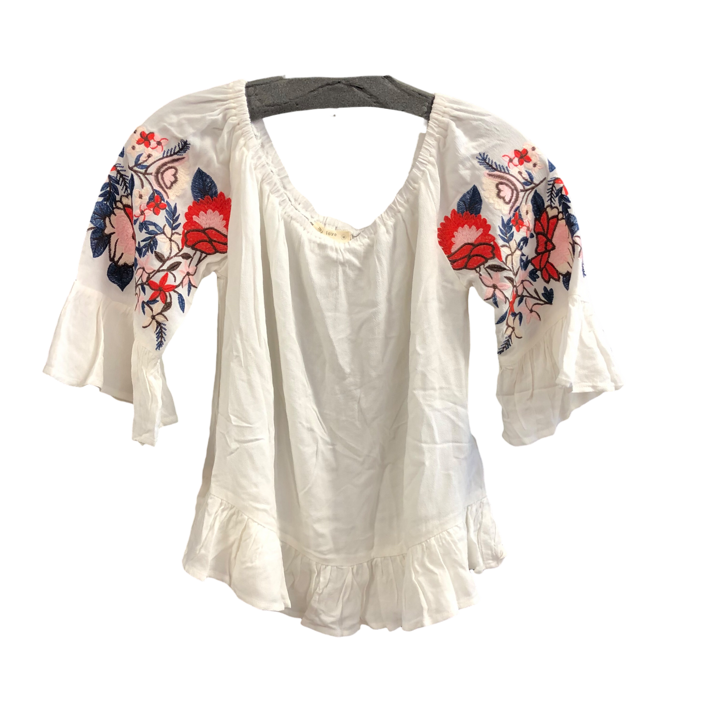 Top Short Sleeve By Cmc In White, Size: M