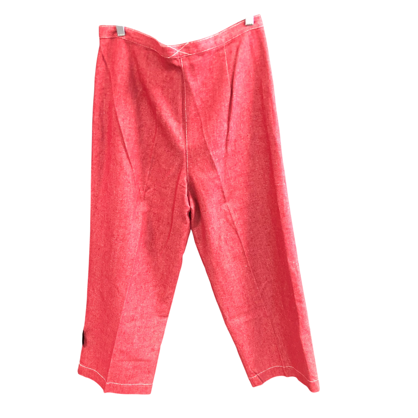 Pants Wide Leg By Dialogue Qvc In Red, Size: 12