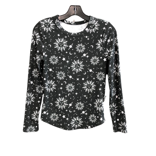 Top Long Sleeve By No Boundaries In Black & White, Size: M