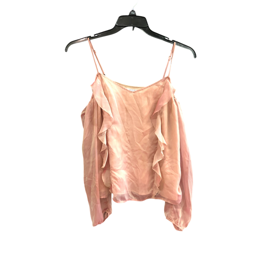 Top Long Sleeve By Guess In Pink, Size: S