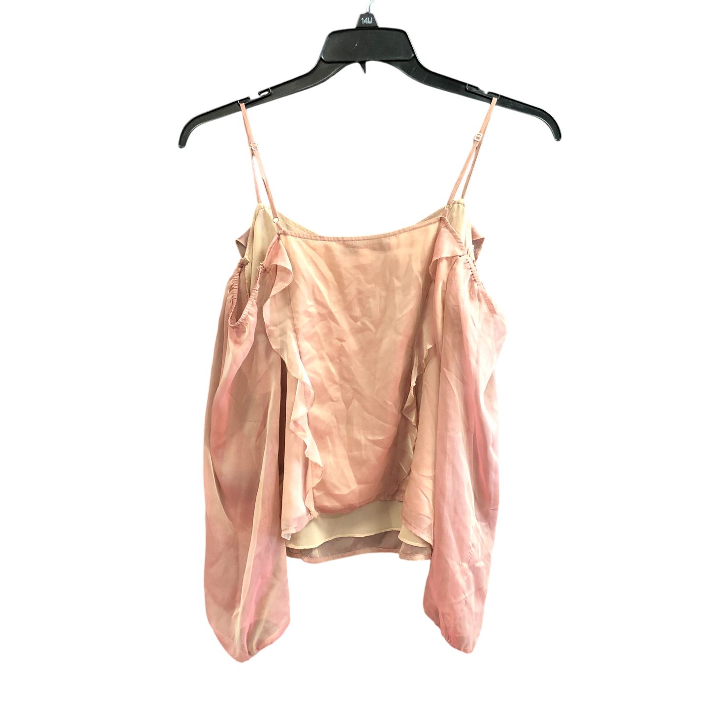 Top Long Sleeve By Guess In Pink, Size: S