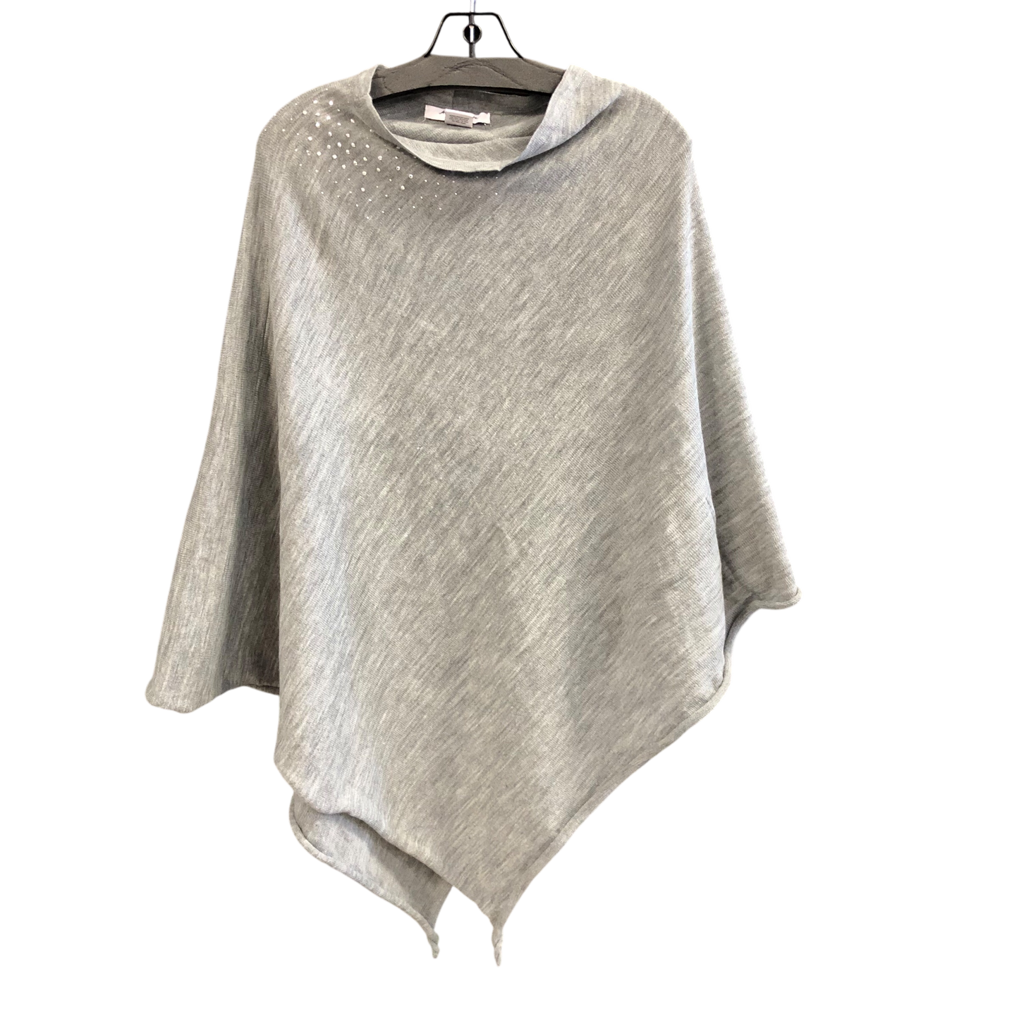 Poncho By Anna And Frank In Grey, Size: Osfm