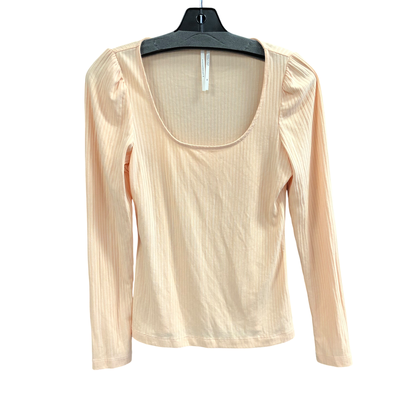 Top Long Sleeve Designer By Anthropologie In Peach, Size: Xs