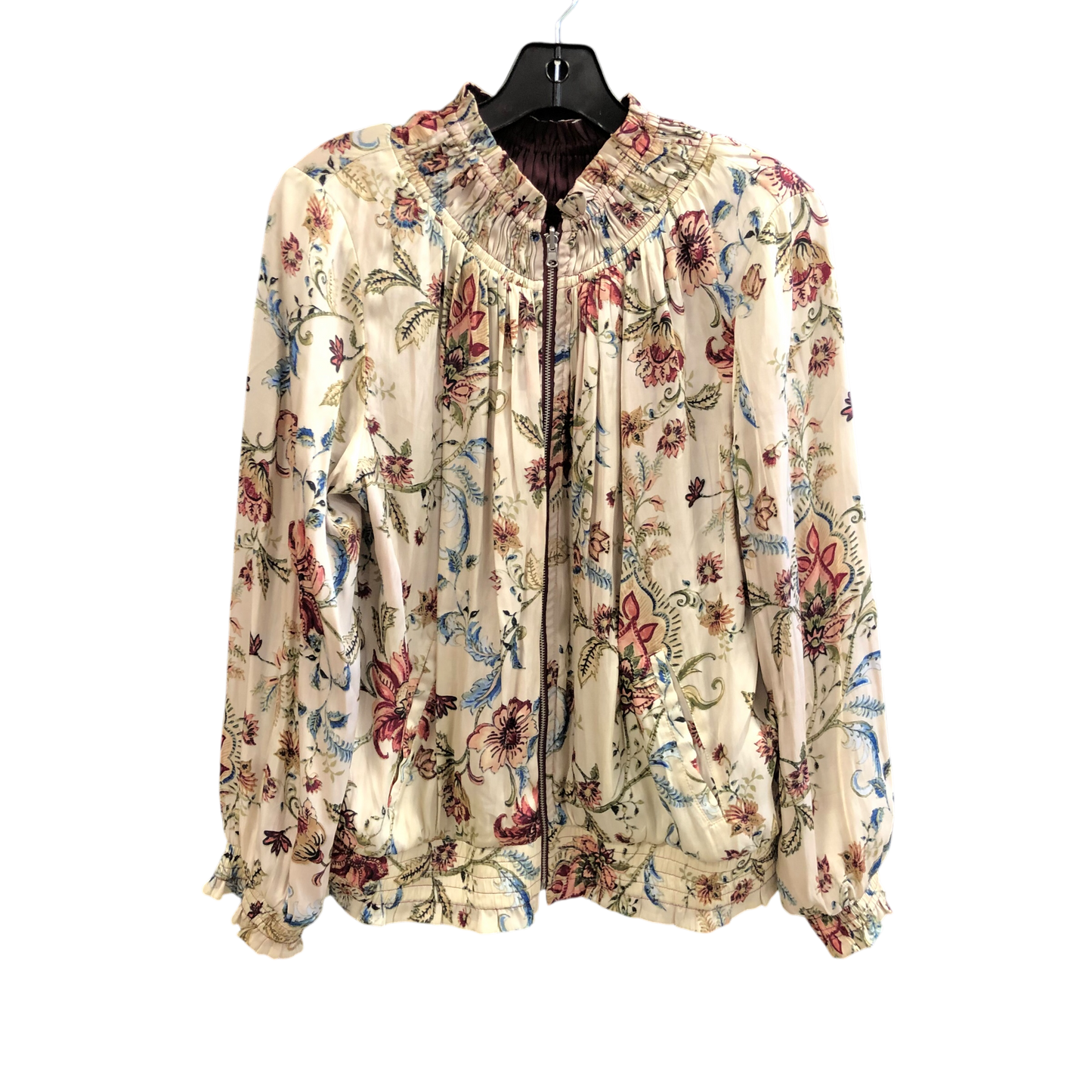 Jacket Other By Chicos In Floral Print, Size: M