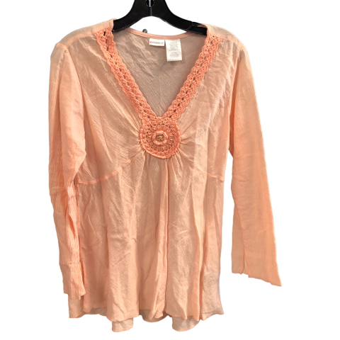 Coral Top Long Sleeve No Boundaries, Size S