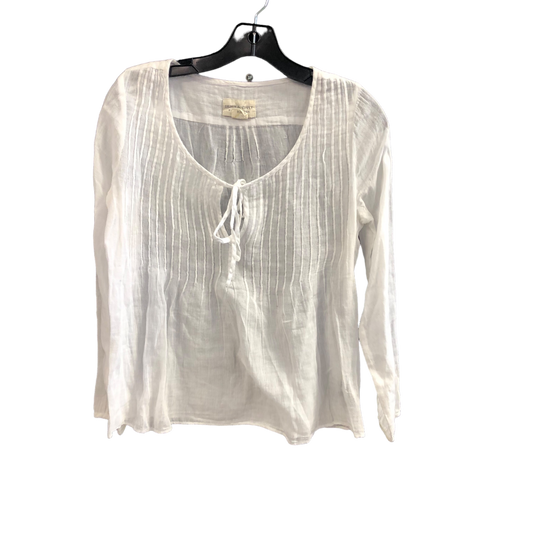 White Top Long Sleeve Ralph Lauren, Size S