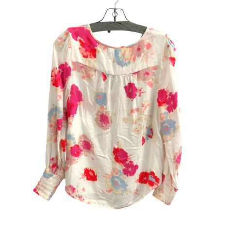 Top Long Sleeve By Lucky Brand In Floral Print, Size: M