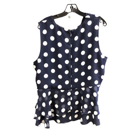 Polkadot Pattern Top Sleeveless Tommy Hilfiger, Size 1x