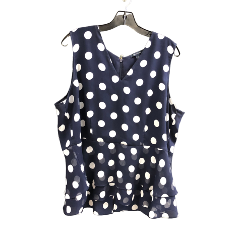 Polkadot Pattern Top Sleeveless Tommy Hilfiger, Size 1x