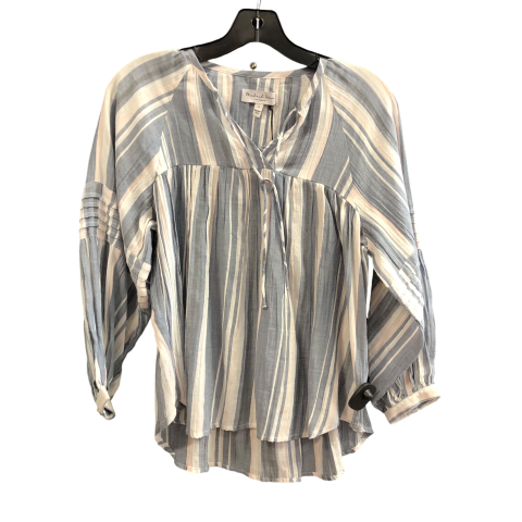 Top Long Sleeve By Michael Stars In Striped Pattern, Size: Xs