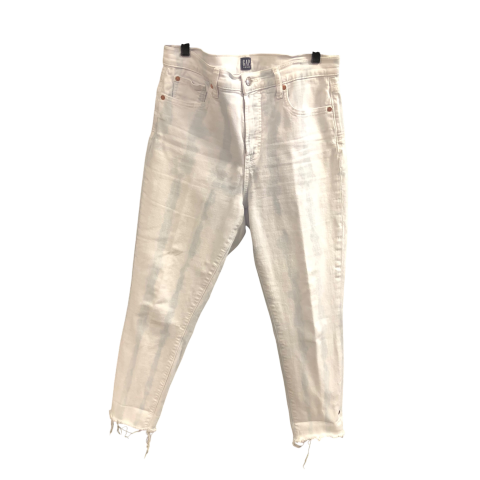 Jeans Skinny By Gap In White Denim, Size: M