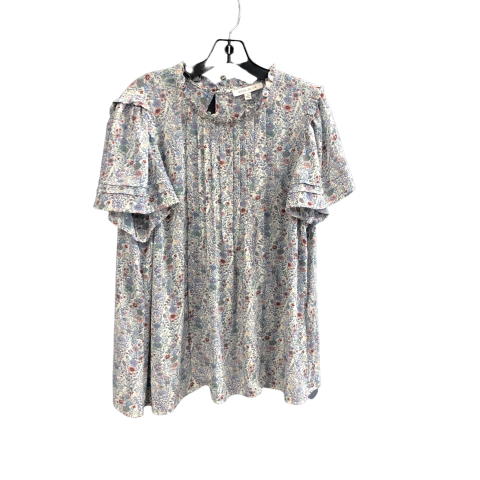 Top Short Sleeve By Rose And Olive In Floral Print, Size: 1x