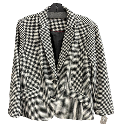 Blazer By Kasper In Checkered Pattern, Size: 16