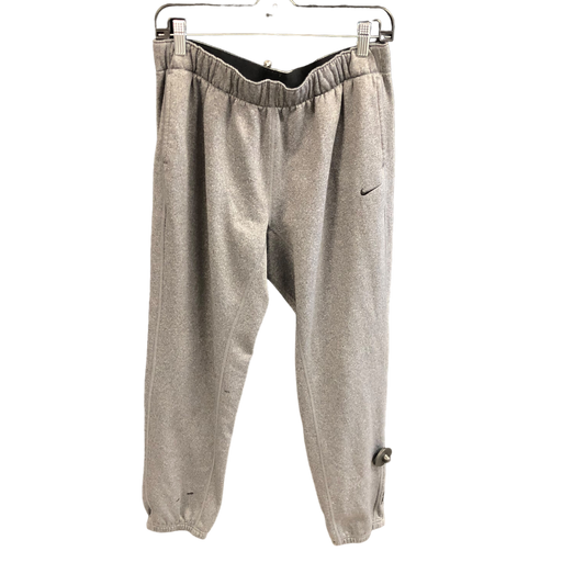 Athletic Pants By Nike In Grey, Size: M