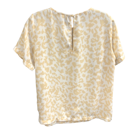 Top Short Sleeve By A New Day In Beige, Size: S