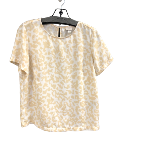 Top Short Sleeve By A New Day In Beige, Size: S