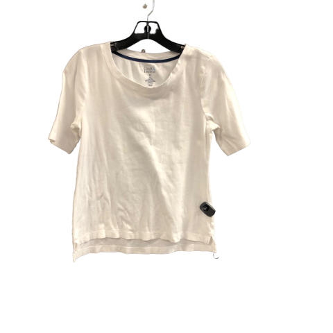 Top Short Sleeve By Croft And Barrow In White, Size: S