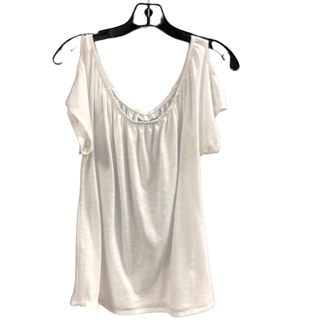 Top Short Sleeve By New York And Co In White, Size: M