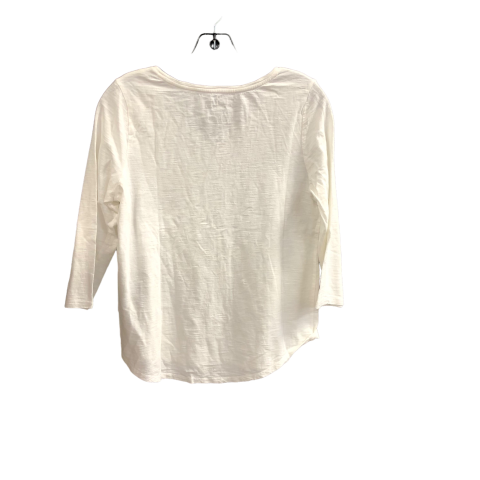 Top Long Sleeve By Nine West In Cream, Size: S