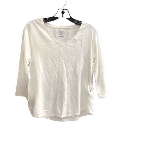 Top Long Sleeve By Nine West In Cream, Size: S