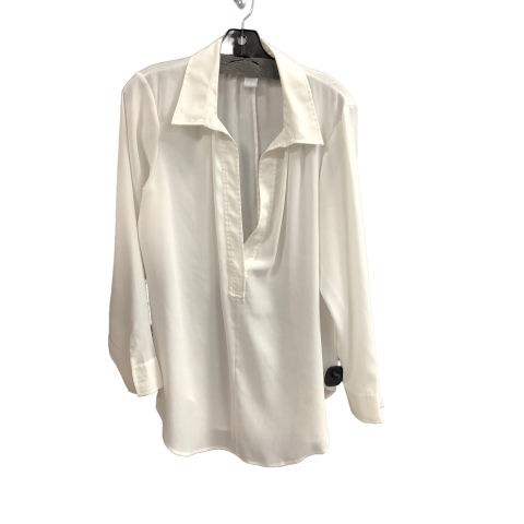 Top Long Sleeve By Soft Surroundings In White, Size: M