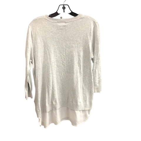 Top Long Sleeve By Calvin Klein In Grey, Size: L