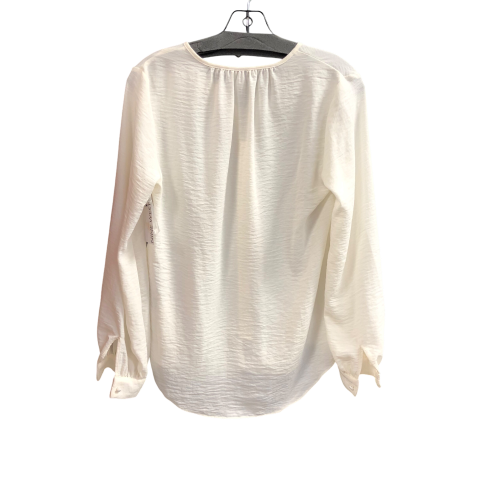 Top Long Sleeve By Chicos In White, Size: M