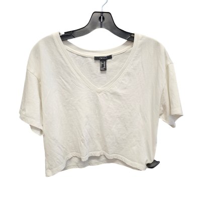 Top Short Sleeve By Forever 21 In White, Size: Xs