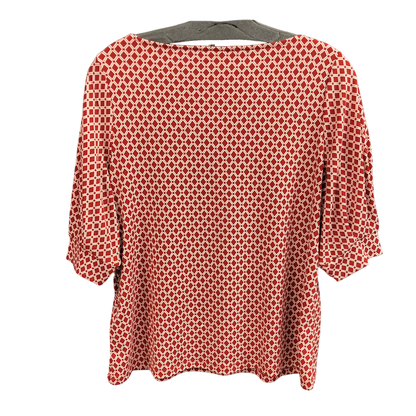 Top Long Sleeve By H&m In Red & Tan, Size: S