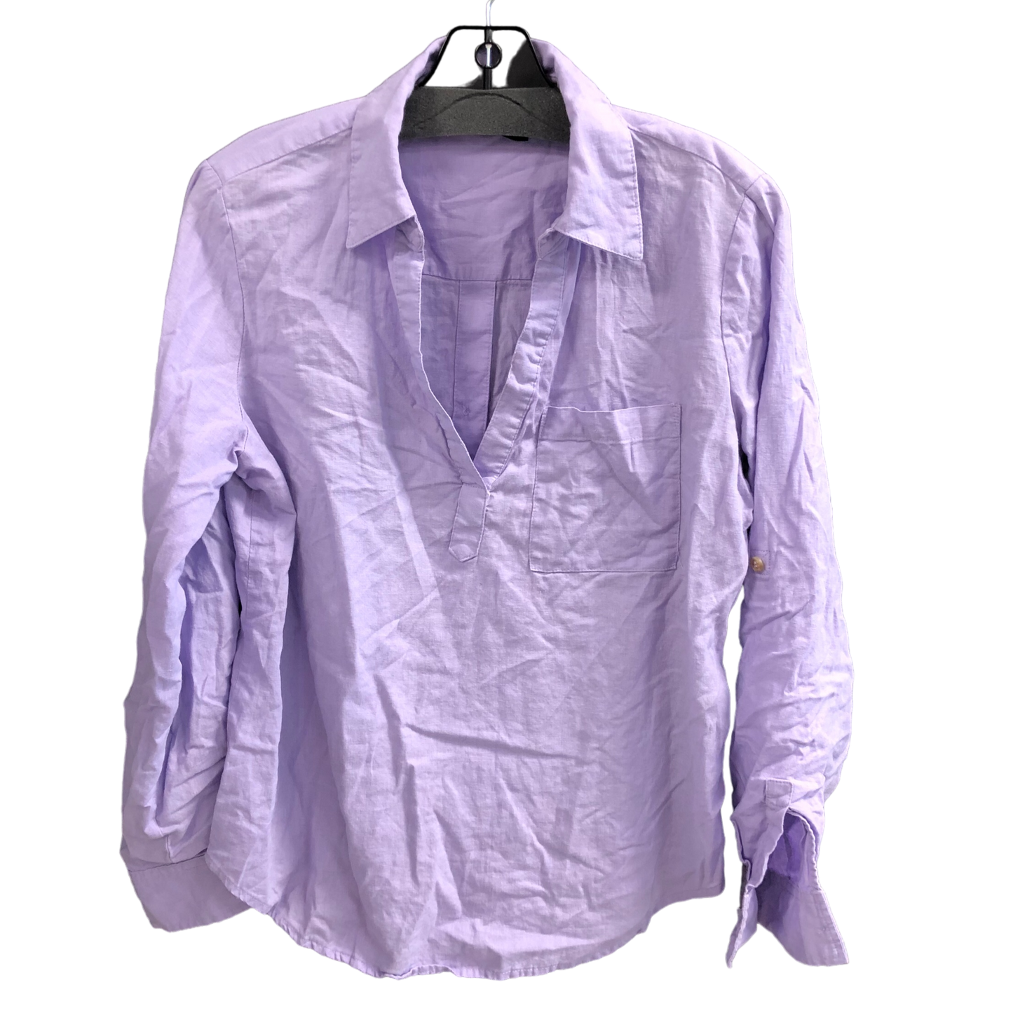 Top Long Sleeve By New York And Co In Purple, Size: M