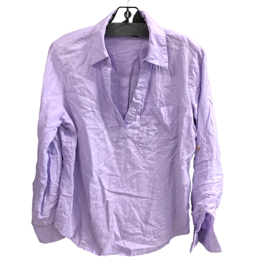 Top Long Sleeve By New York And Co In Purple, Size: M