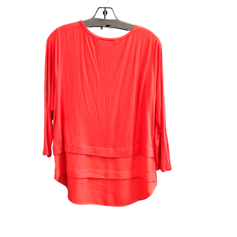 Top Long Sleeve By Michael By Michael Kors In Orange, Size: L