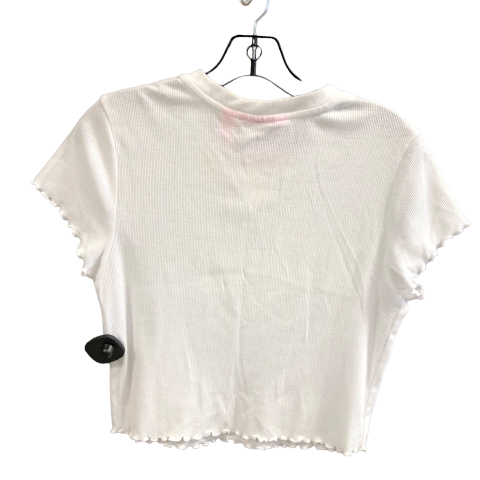 Top Short Sleeve By Juicy Couture In White, Size: L