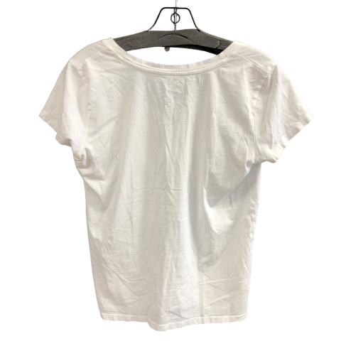 Top Short Sleeve By Gap In White, Size: S