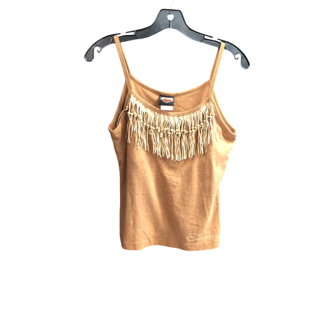 Top Sleeveless By Harley Davidson In Brown, Size: L